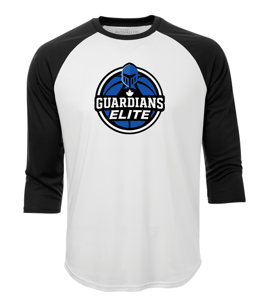 Lasalle Guardians Elite Adult Two Toned Baseball T-Shirt with Printed Logo