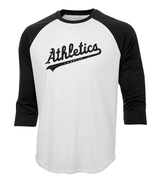 LaSalle Athletics Adult Dri-Fit Baseball Tee with Printed Logo