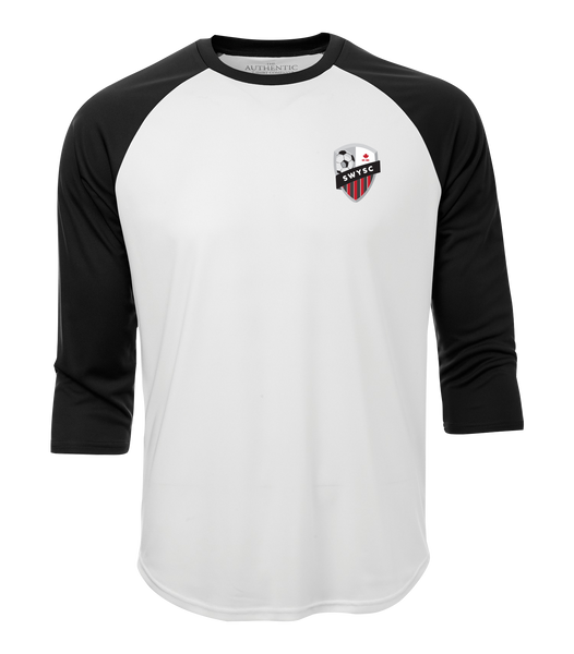 SWYSC Youth Two Toned Baseball T-Shirt with Printed Logo