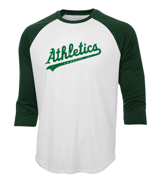 LaSalle Athletics Adult Dri-Fit Baseball Tee with Printed Logo