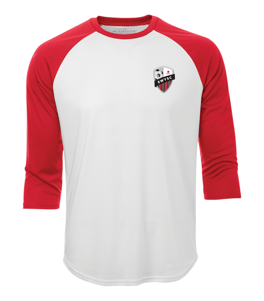 SWYSC Youth Two Toned Baseball T-Shirt with Printed Logo