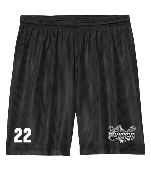 Windsor Lacrosse Club Adult Pro Club Mesh 7" Shorts with Printed Logo
