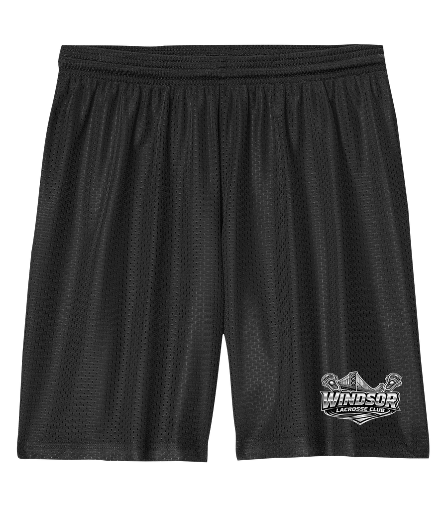 Windsor Lacrosse Club Adult Pro Club Mesh 7" Shorts with Printed Logo