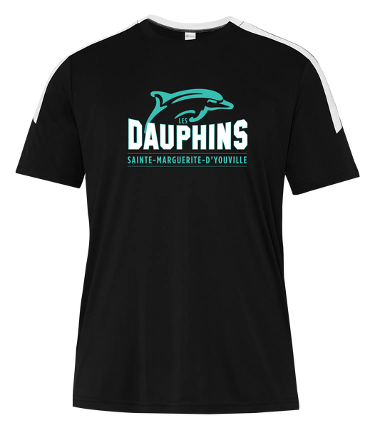 Dauphins Adult Pro-Club T-Shirt with Printed Logo