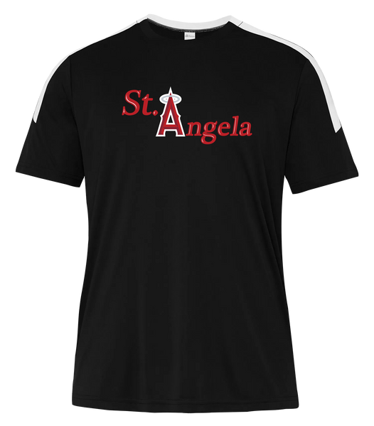 St. Angela Adult Pro-Club T-Shirt with Printed Logo