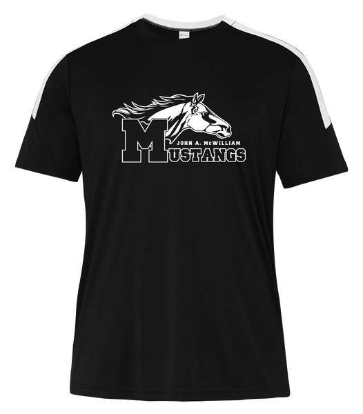 John A. McWilliam Youth Pro-Club T-Shirt with Printed Logo