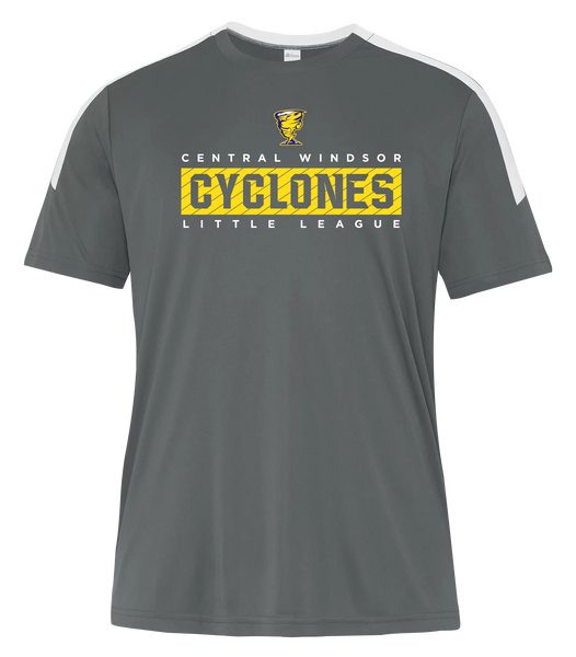Cyclones Adult Pro-Club T-Shirt with Printed Logo
