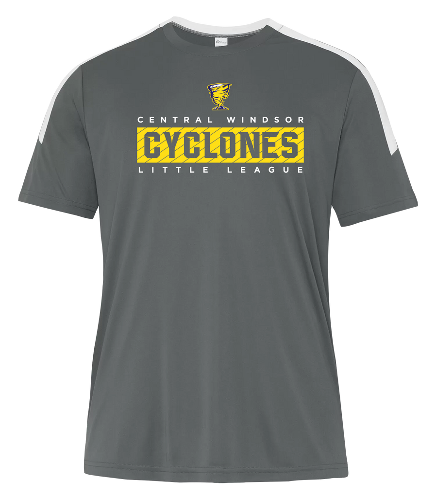 Cyclones Youth Pro-Club T-Shirt with Printed Logo