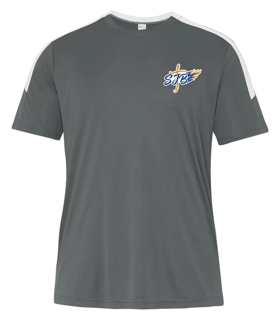 St. John the Baptist Staff Adult Pro-Club T-Shirt with Printed Logo