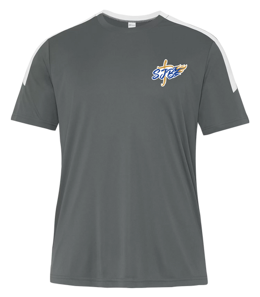 St. John the Baptist Staff Adult Pro-Club T-Shirt with Printed Logo