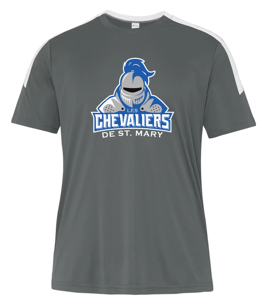 Les Chevaliers De St. Mary Adult Pro-Club T-Shirt with Printed Logo