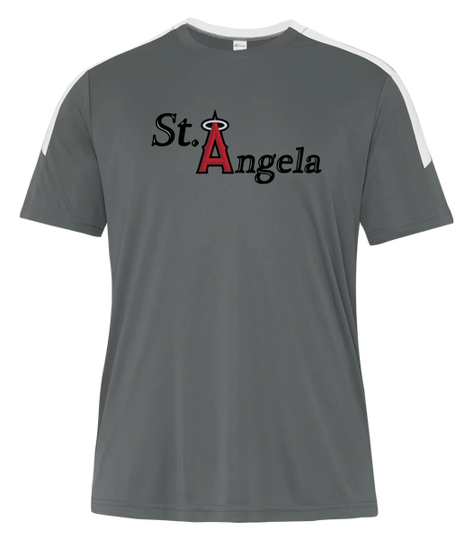 St. Angela Adult Pro-Club T-Shirt with Printed Logo