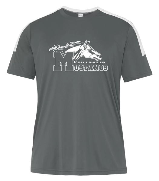 John A. McWilliam Youth Pro-Club T-Shirt with Printed Logo