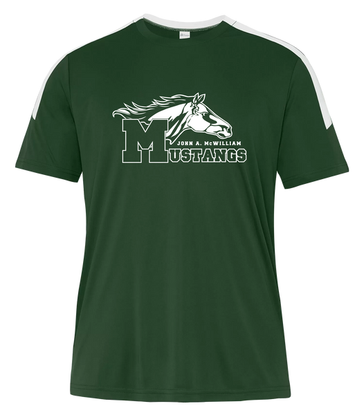 John A. McWilliam Youth Pro-Club T-Shirt with Printed Logo