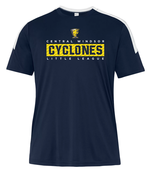Cyclones Youth Pro-Club T-Shirt with Printed Logo