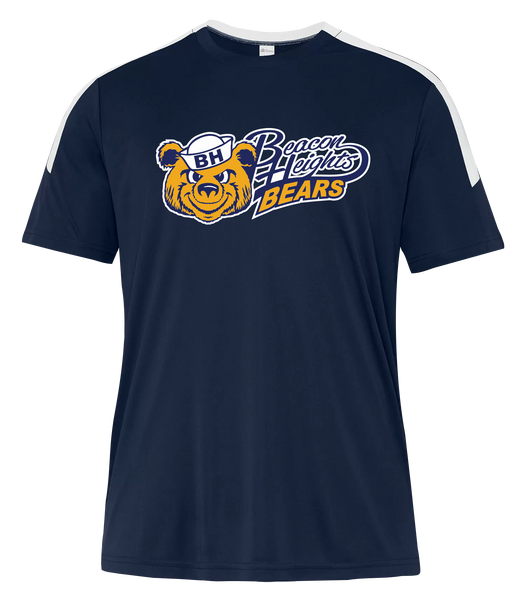 Beacon Heights Bears Youth Pro-Club T-Shirt with Printed Logo