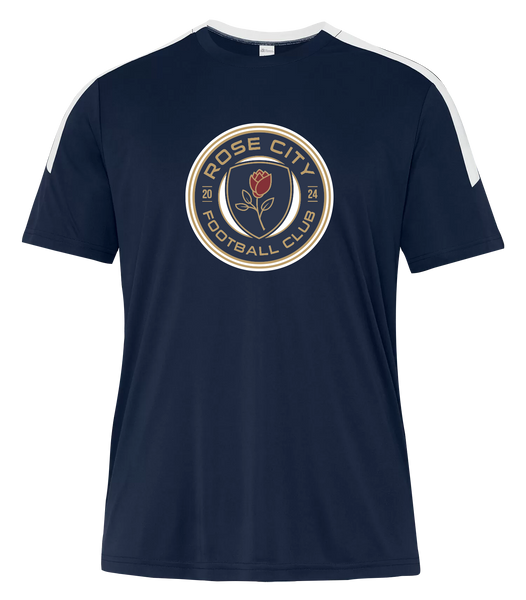 Rose City Football Club Youth Pro-Club T-Shirt with Printed Logo