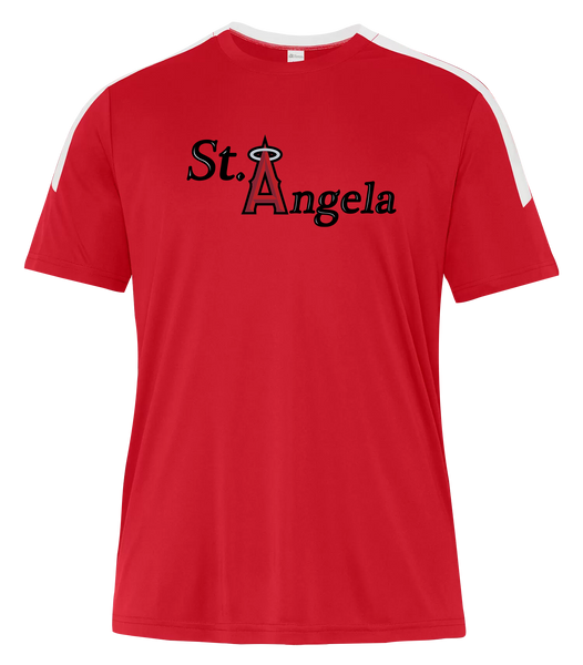 St. Angela Youth Pro-Club T-Shirt with Printed Logo
