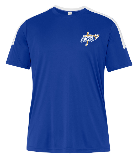 St. John the Baptist Staff Adult Pro-Club T-Shirt with Printed Logo
