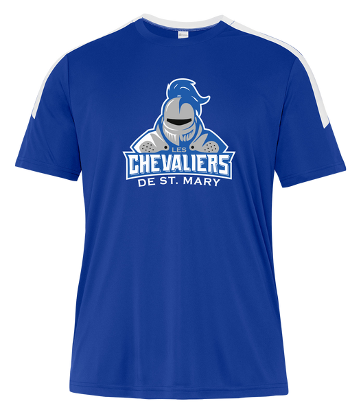 Les Chevaliers De St. Mary Adult Pro-Club T-Shirt with Printed Logo