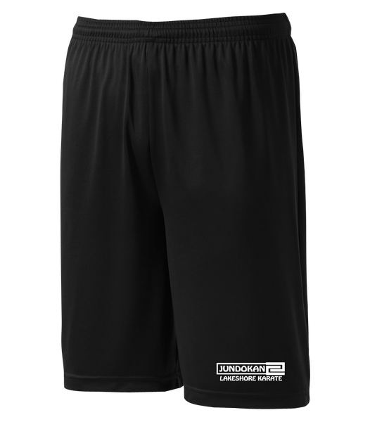 Lakeshore Karate Adult Practice Shorts with Printed Logo
