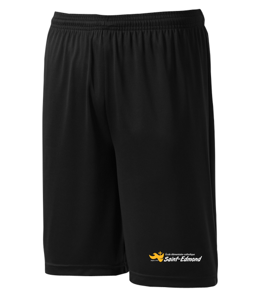 Saint-Edmond Adult Practice Shorts with Printed Logo
