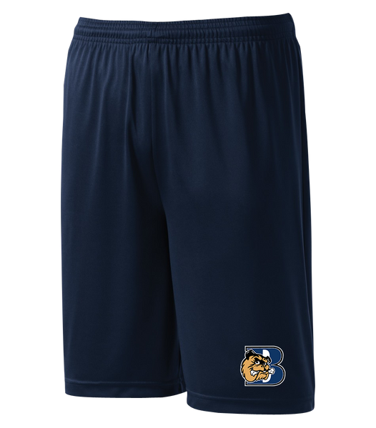 General Brock Adult Practice Shorts with Printed Logo