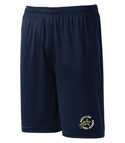 Pavillon Des Jeunes Youth Practice Shorts with Printed Logo