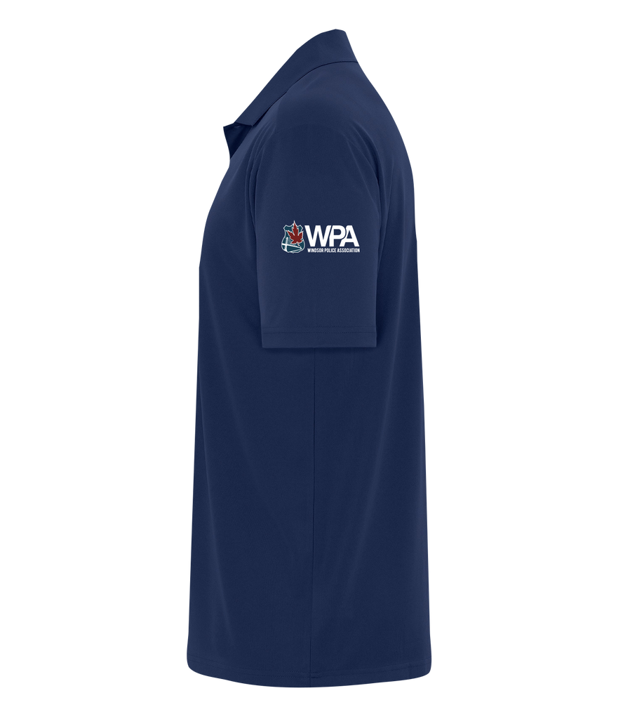 Windsor Police Association Adult Snag Resistant Polo with Embroidered Logo on Sleeve