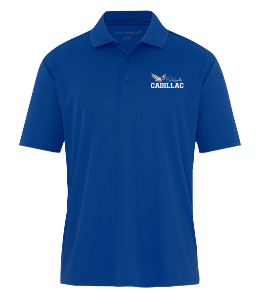 Lamothe-Cadillac Adult Snag Resistant Polo with Embroidered Logo
