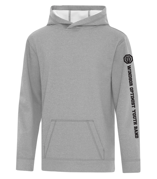 Windsor Optimist Band Youth Dri-Fit Hoodie With Printed Sleeve Logo