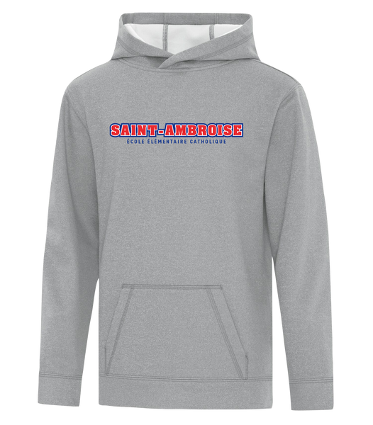 Saint Ambroise Youth Dri-Fit Hoodie With Printed Logo