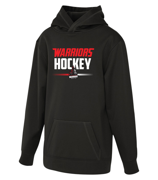 Warriors Hockey Youth Dri-Fit Hoodie With Printed Logo