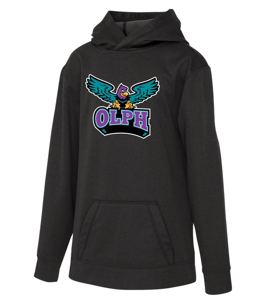 OLPH Youth Dri-Fit Hoodie With Printed Logo