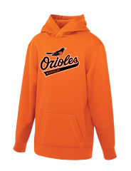 Woodslee Orioles Script Youth Dri-Fit Hoodie With Printed Logo