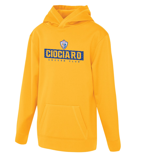 Ciociaro Soccer Club Block Letters Youth Dri-Fit Hoodie with Printed Logo