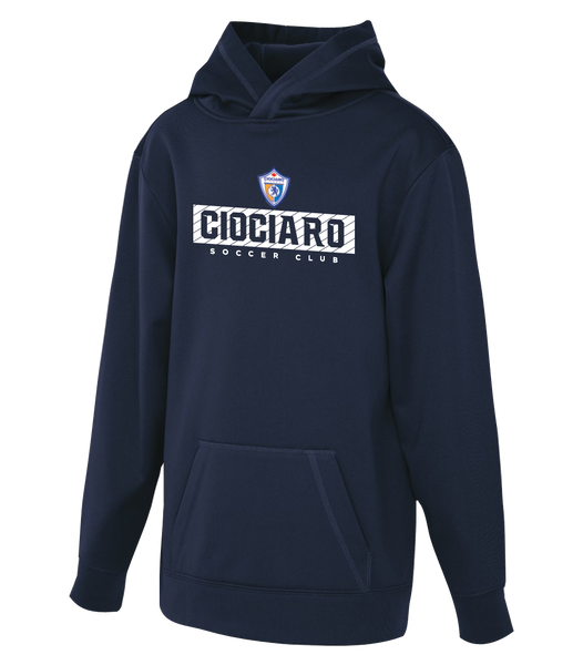 Ciociaro Soccer Club Block Letters Youth Dri-Fit Hoodie with Printed Logo