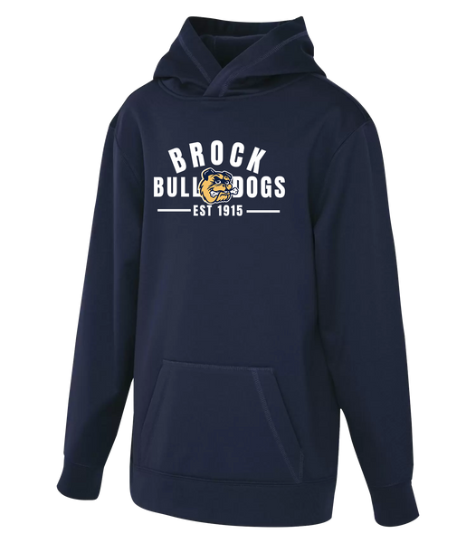 General Brock EST 1915 Youth Dri-Fit Hoodie With Printed Logo