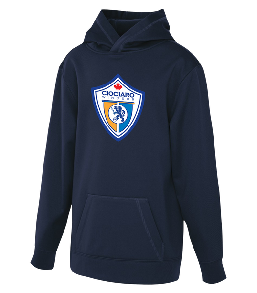 Ciociaro Soccer Crest Youth Dri-Fit Hoodie with Printed Logo