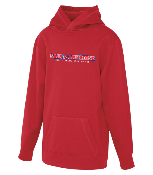 Saint Ambroise Youth Dri-Fit Hoodie With Printed Logo