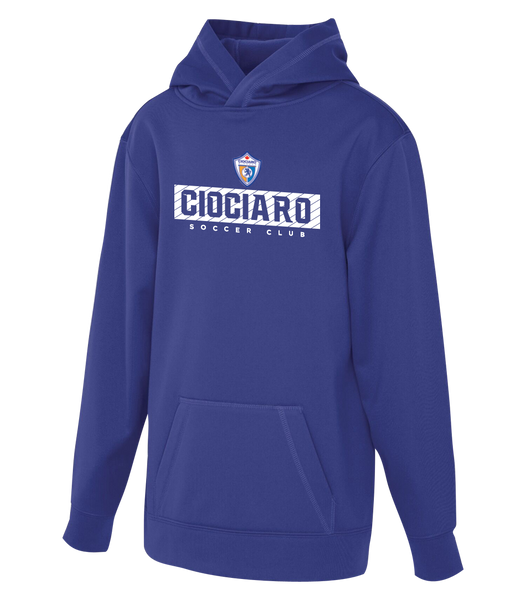 Ciociaro Soccer Club Block Letters Youth Dri-Fit Hoodie with Printed Logo