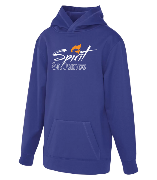 St. James Youth Dri-Fit Hoodie With Printed Logo