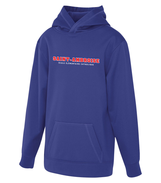 Saint Ambroise Youth Dri-Fit Hoodie With Printed Logo