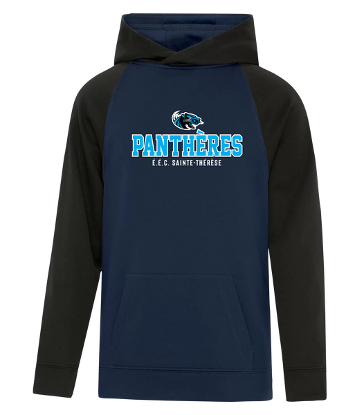 Pantheres Youth Two Toned Hoodie with Printed Logo