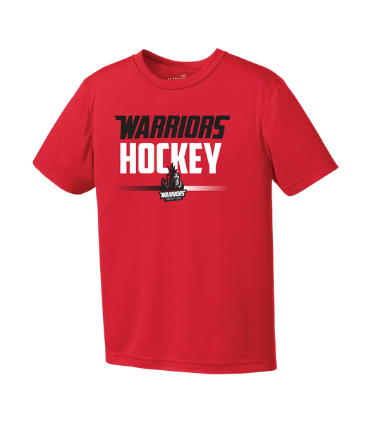 Warriors Hockey Youth Dri-Fit T-Shirt with Printed Logo