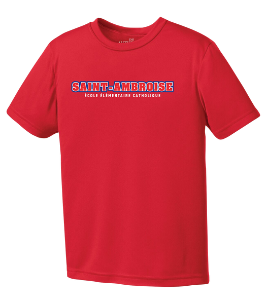 Saint Ambroise Youth Dri-Fit T-Shirt with Printed Logo
