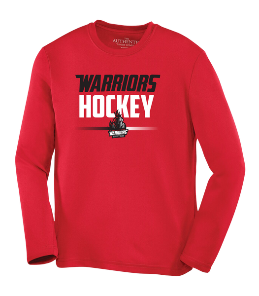 Warrior Hockey Youth Dri-Fit Long Sleeve with Printed Logo