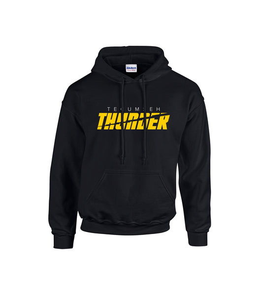 Thunder Youth 'Block Slant' Cotton Hoodie