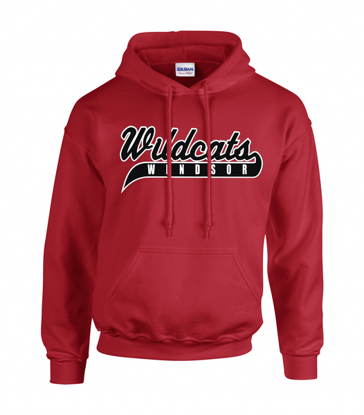 Wildcats Softball Adult Cotton Hoodie With Embroidered Logo
