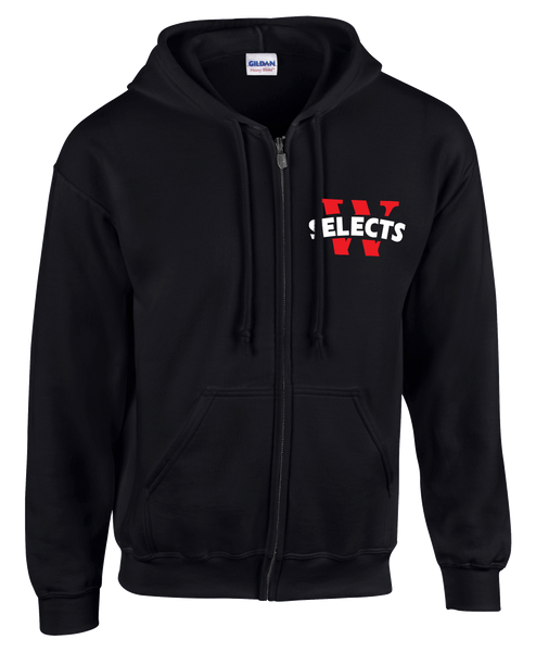 Selects Adult Cotton Full Zip Hooded Sweatshirt